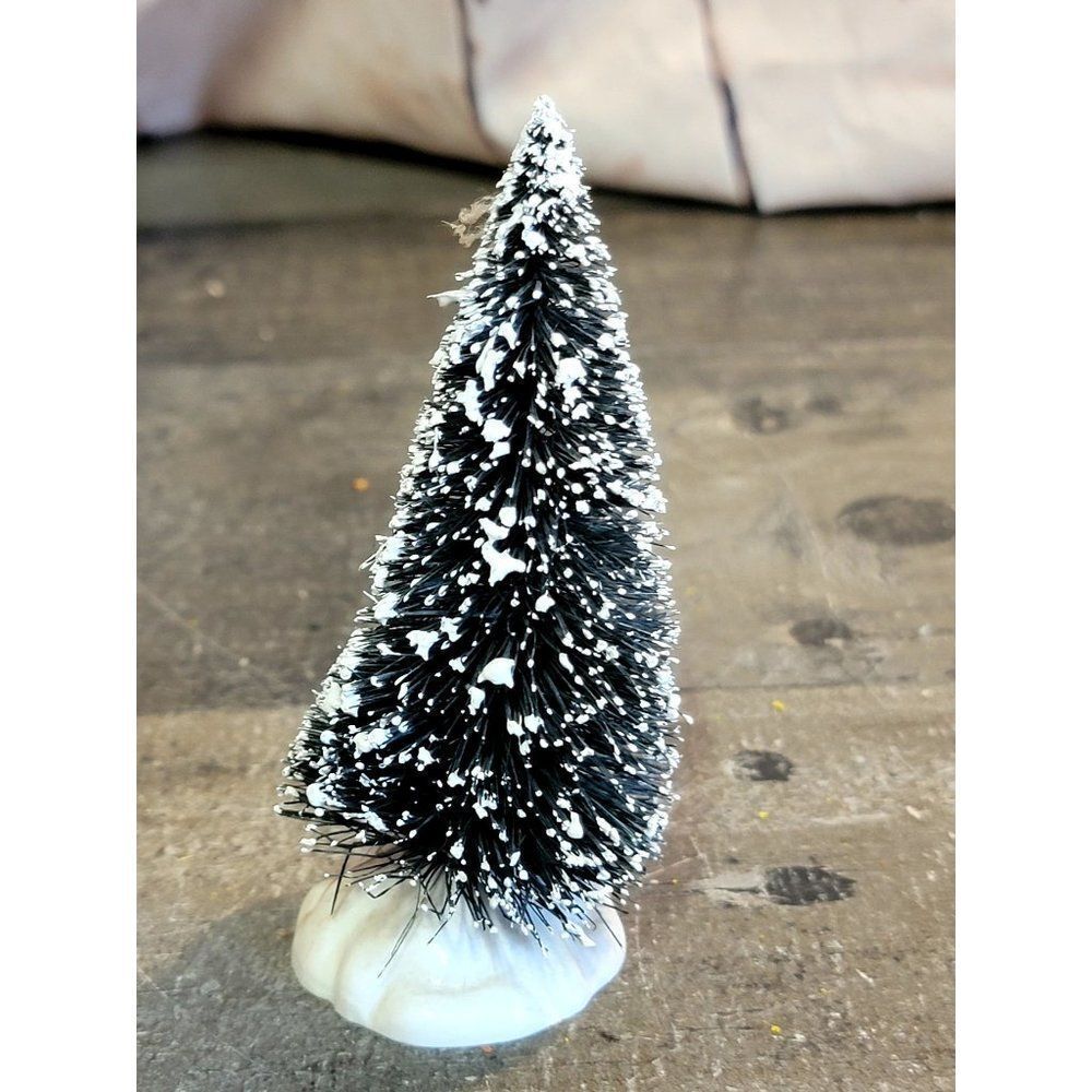 Lemax frosted snow pine tree Xmas Village accessory‎ decor